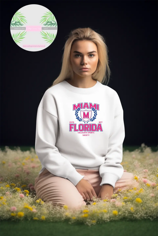 Women's University Print Sweater
