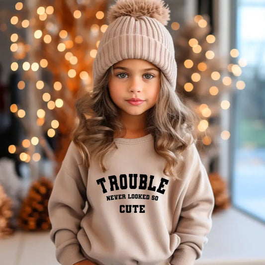 Trouble never looked so cute sweater
