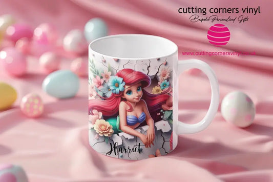 Girls Ariel Character 3D Affect Mug