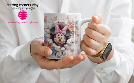Girls Minnie Mouse 3D Affect Mug
