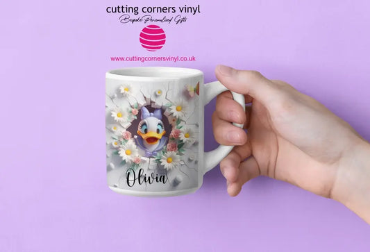Girls Daisy Duck 3D Affect Mug