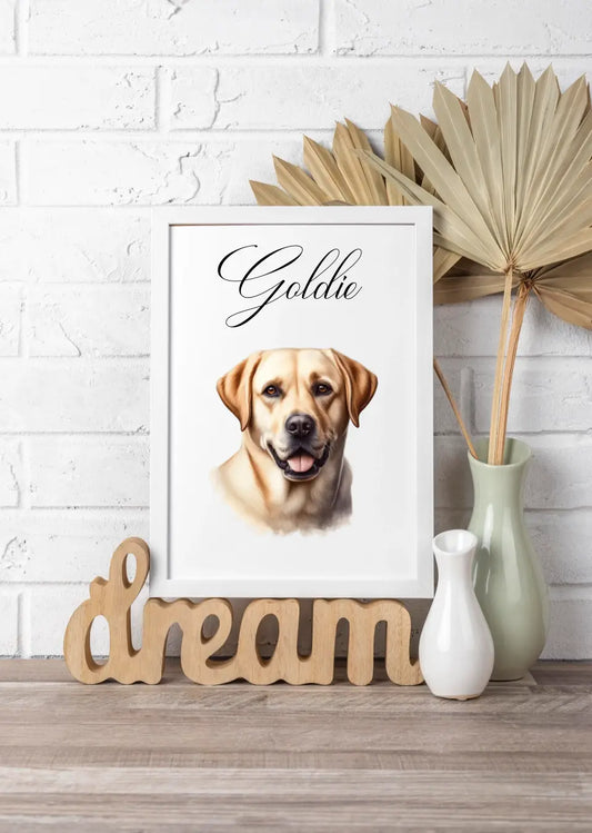 Dog A4 Picture & Frame