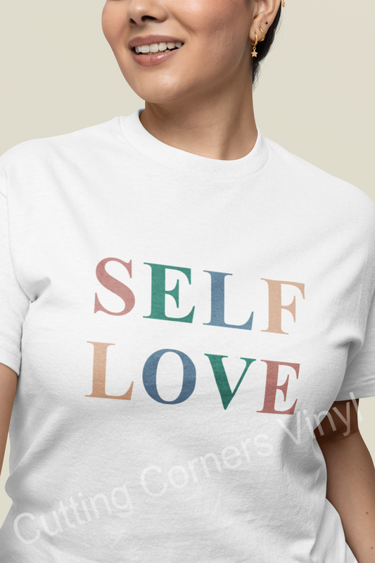 Womens Self Love Printed T shirt